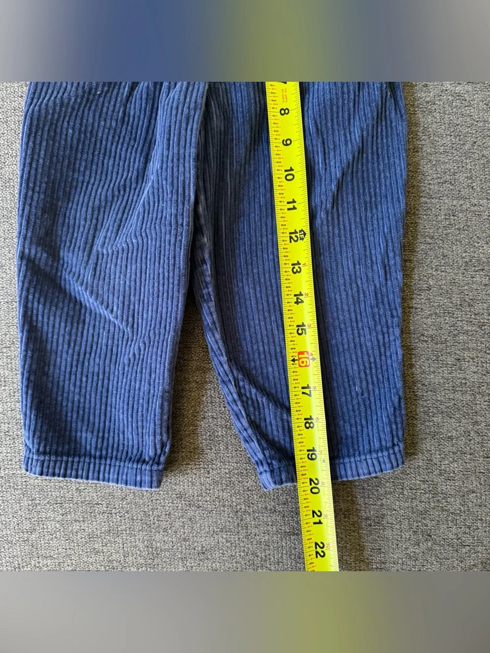 Vintage Gymboree Blue Corduroy Pull-On Pants Joggers Rainbow Tag Boy S/2T